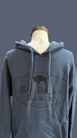 Classic Logo Heavyweight Soft Hoodie - Blue + Black