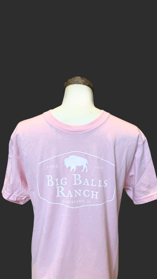 Pink Stamp Outline T-Shirt