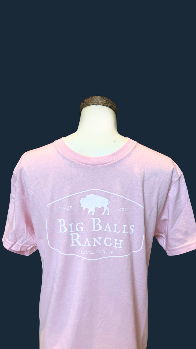 Pink Stamp Outline T-Shirt
