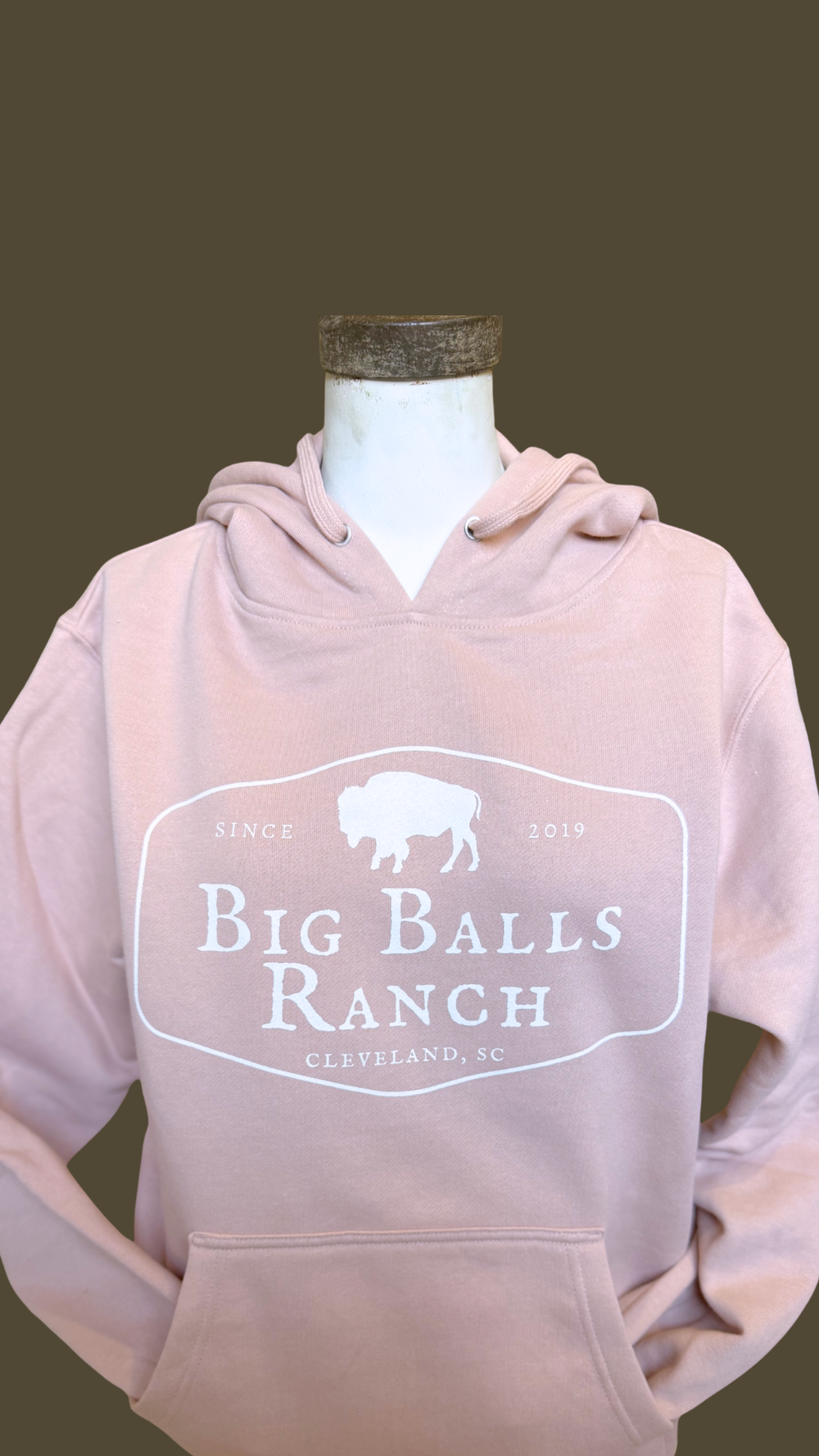 Classic Logo Hoodie - Dusty Rose – Big Balls Ranch