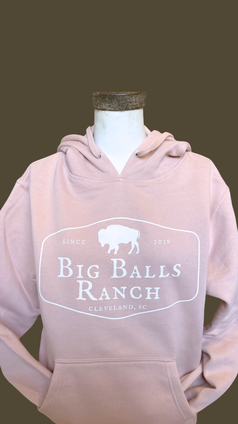 Classic Logo Hoodie - Dusty Rose – Big Balls Ranch