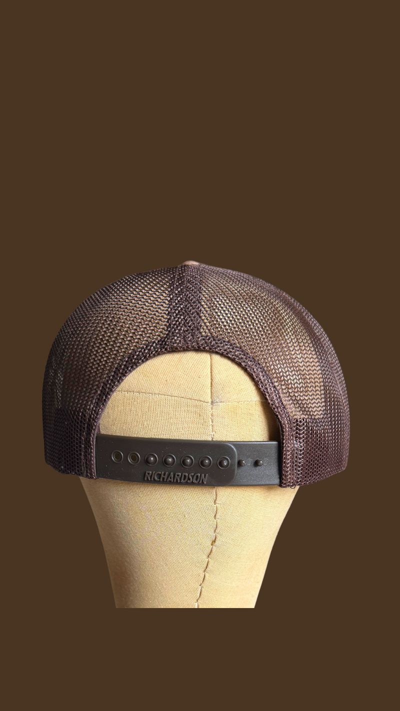 Brown Camo Classic Leather Patch Hat