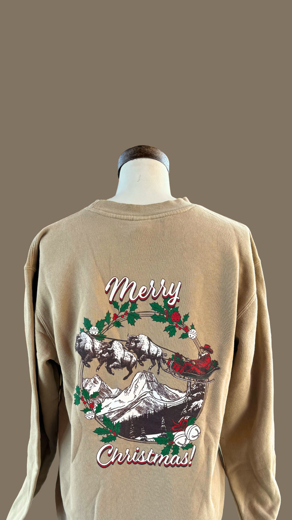 Christmas 2024 Sweatshirt - Sandstone