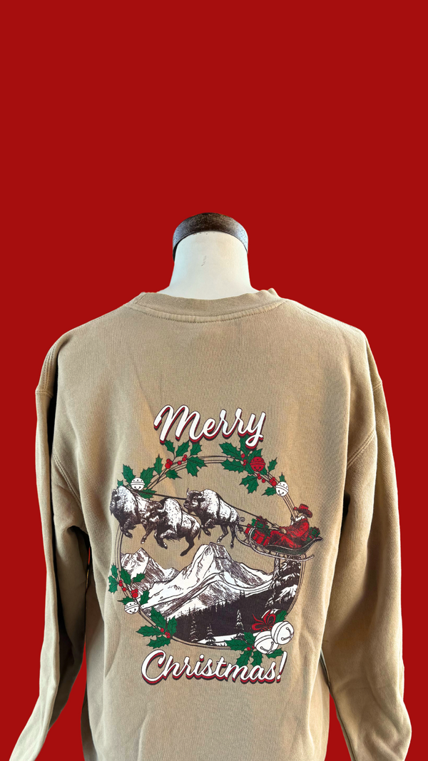 Christmas 2024 Sweatshirt - Sandstone