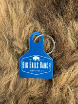 Big Balls Ranch Ear Tag Keychain