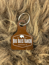 Big Balls Ranch Ear Tag Keychain