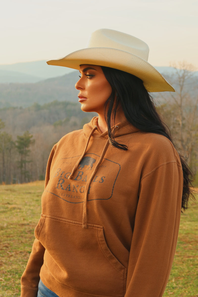 Classic Logo Hoodie - Saddle – Big Balls Ranch