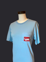 Vintage Trucker Pocket T-Shirt - Baby Blue